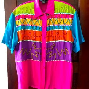 Vintage multicolor blouse